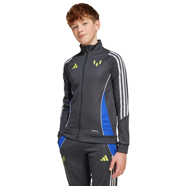 Bild von Adidas Messi Unisex Jacken - Grau - Größe: 147 - 152 CM - Poly Mesh - Foot Locker