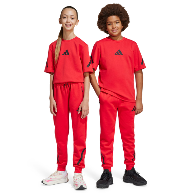 Bild von Adidas Z.n.e. Tapered-leg Unisex Hosen - Rot - Größe: 159 - 164 CM - Poly Mesh - Foot Locker