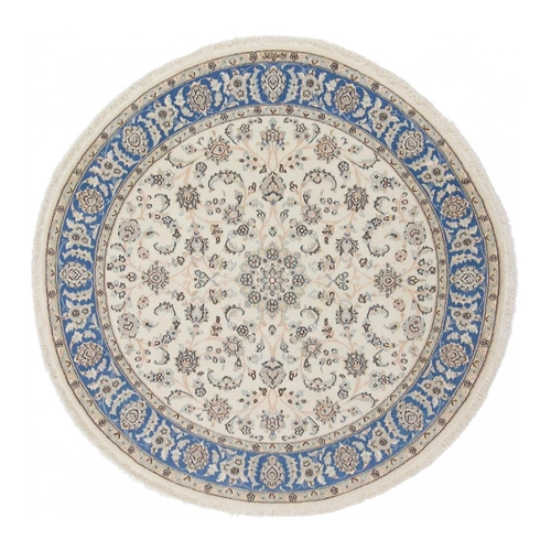 Bild von Nain Trading Orientteppich Nain 9La Sherkat Signiert 151x151 Handgeknüpfter Orientteppich, rund, Höhe: 8 mm