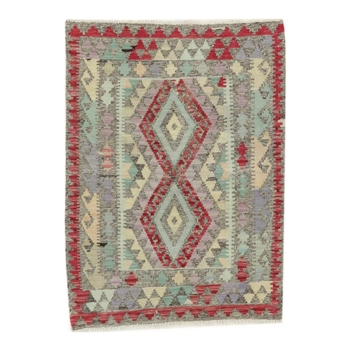 Bild von Nain Trading Designteppich Kelim Afghan Heritage 96x130 - Handgewebter Moderner Orientteppich