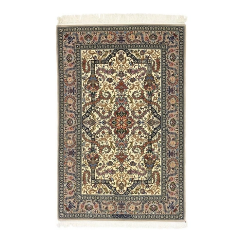 Bild von Nain Trading Orientteppich Isfahan Signiert Seidenkette 112x170 Handgeknüpfter Teppich