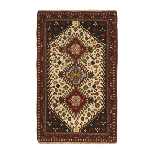 Bild von Nain Trading Orientteppich Yalameh 64x104 Handgeknüpfter Orientteppich