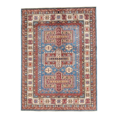 Bild von Nain Trading Orientteppich Super Kazak 148x201 Handgeknüpfter Orientteppich