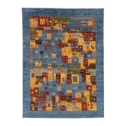 Bild von Nain Trading Orientteppich Perser Gabbeh Loribaft Nature 150x202