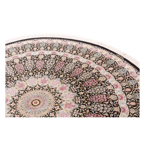 Bild von Nain Trading Seidenteppich Ghom Seide Kazemi 200x200 Handgeknüpfter Orientteppich