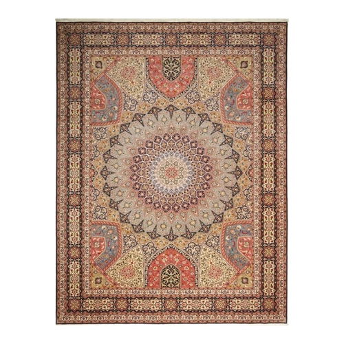 Bild von Nain Trading Orientteppich Täbriz 50Raj 301x398 Handgeknüpfter Orientteppich