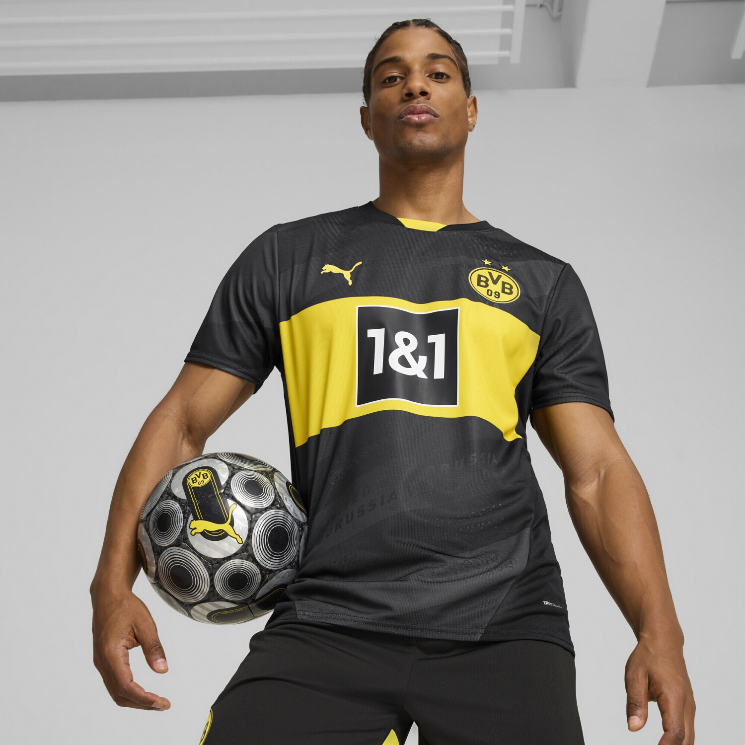 Bild von Puma Dortmund Herren Trikots/Replikate - Schwarz - Größe: S - Poly Jersey - Foot Locker