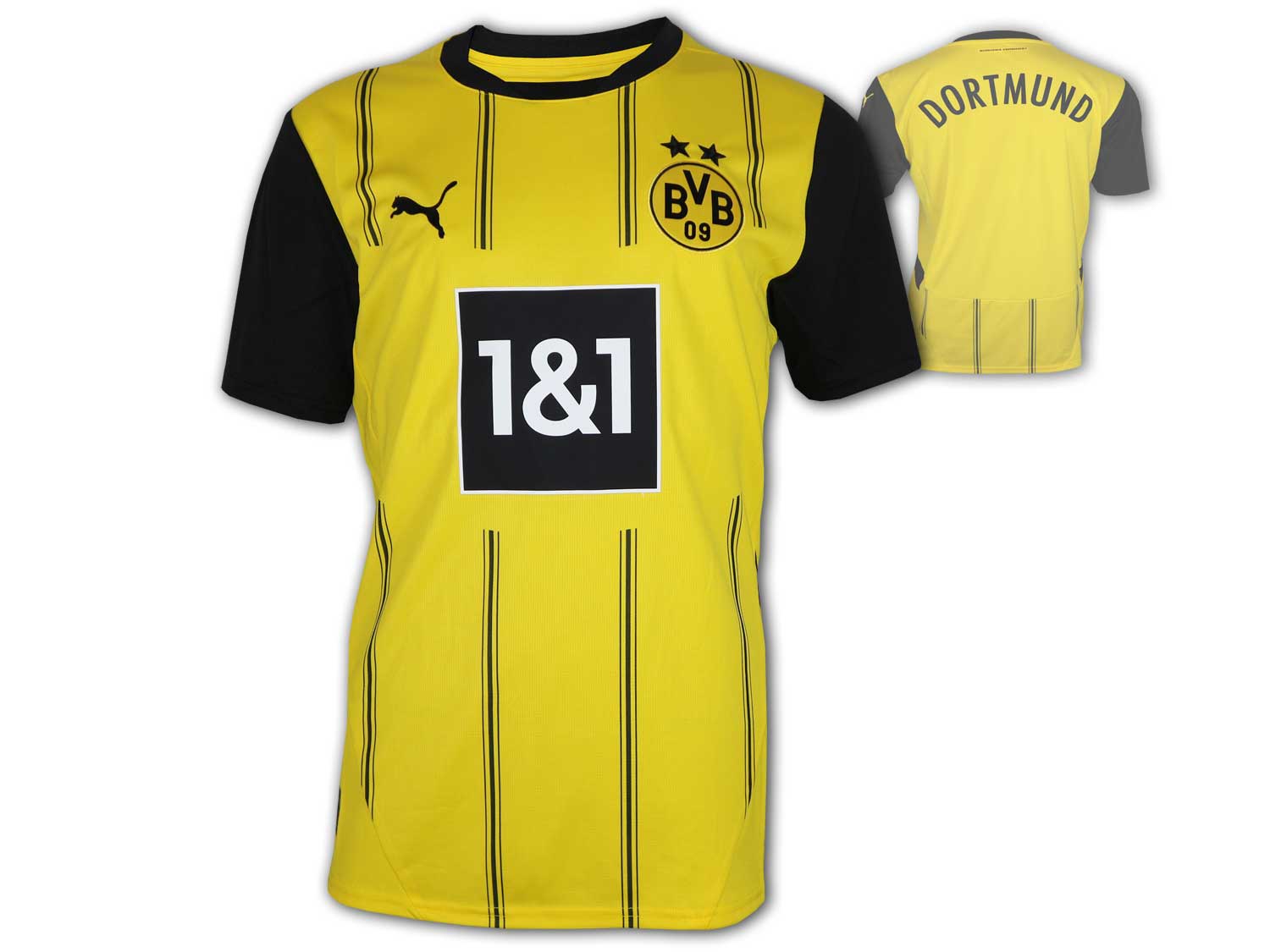 Bild von PUMA BVB Borussia Dortmund Heimtrikot 2024/25 Herren 01 - faster yellow/puma black 4XL