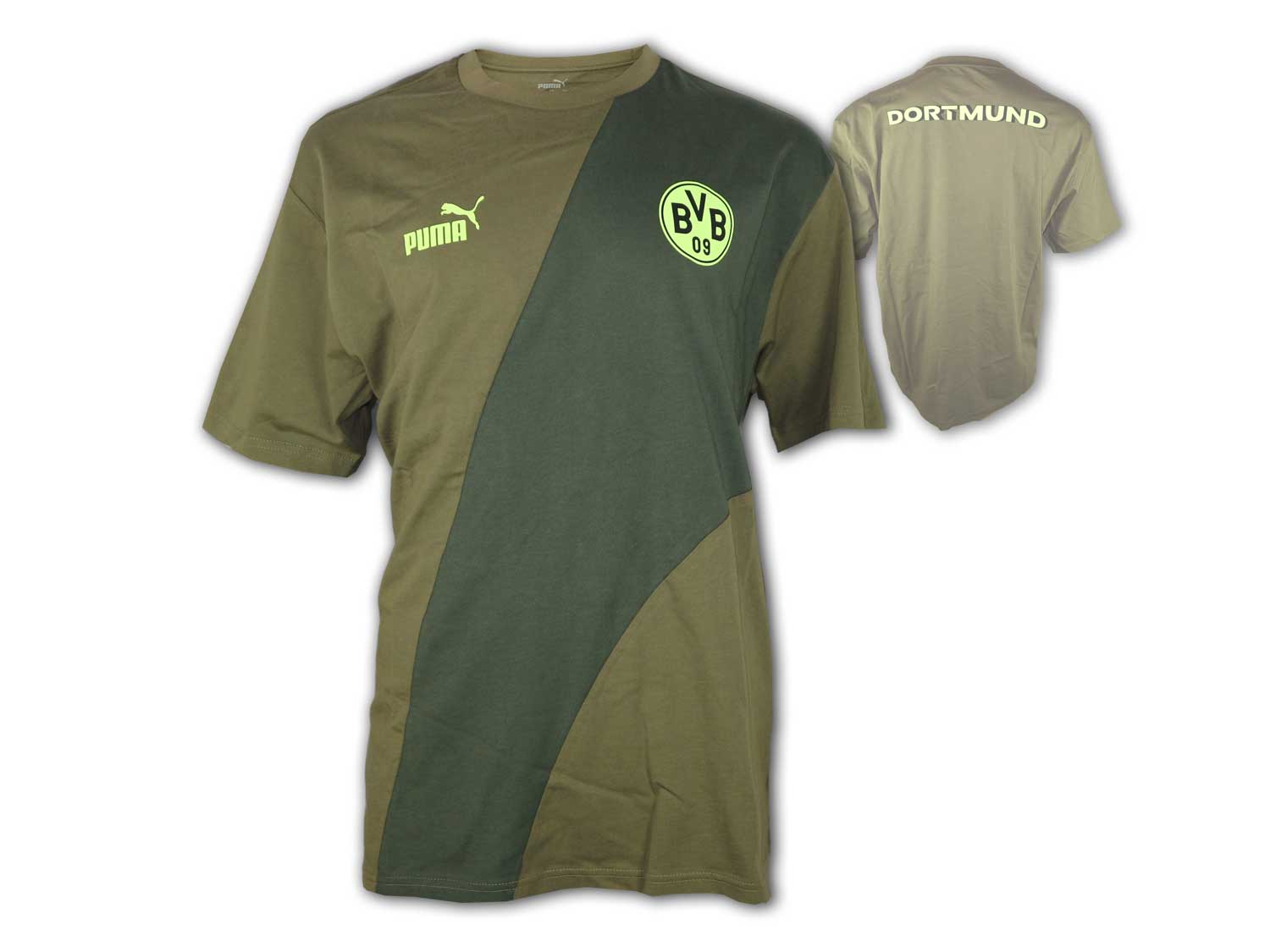 Bild von PUMA BVB Borussia Dortmund ftblCulture+ T-Shirt Herren 12 - olive drab/yellow alert L
