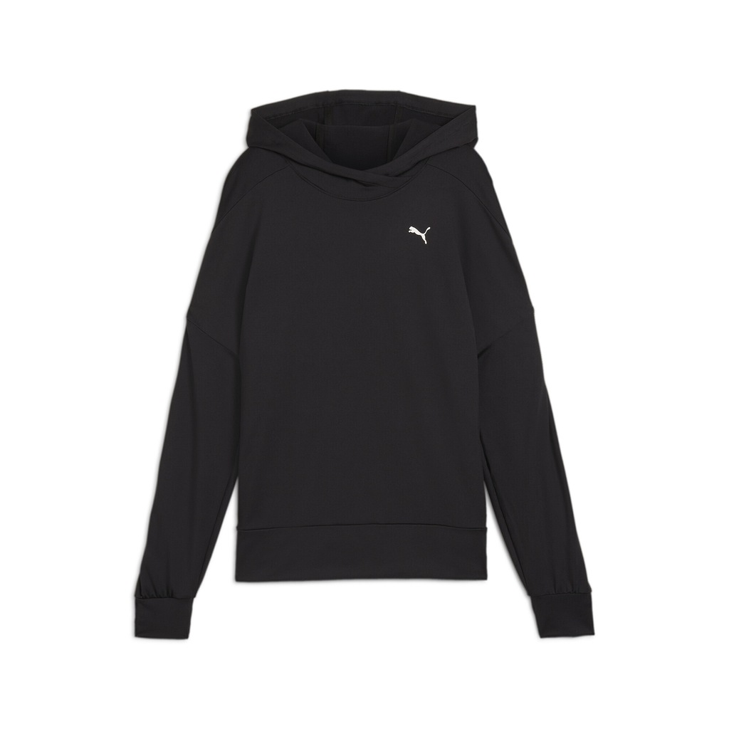 Bild von PUMA® Hoodie, Logo-Aufnäher, für Damen, schwarz, L