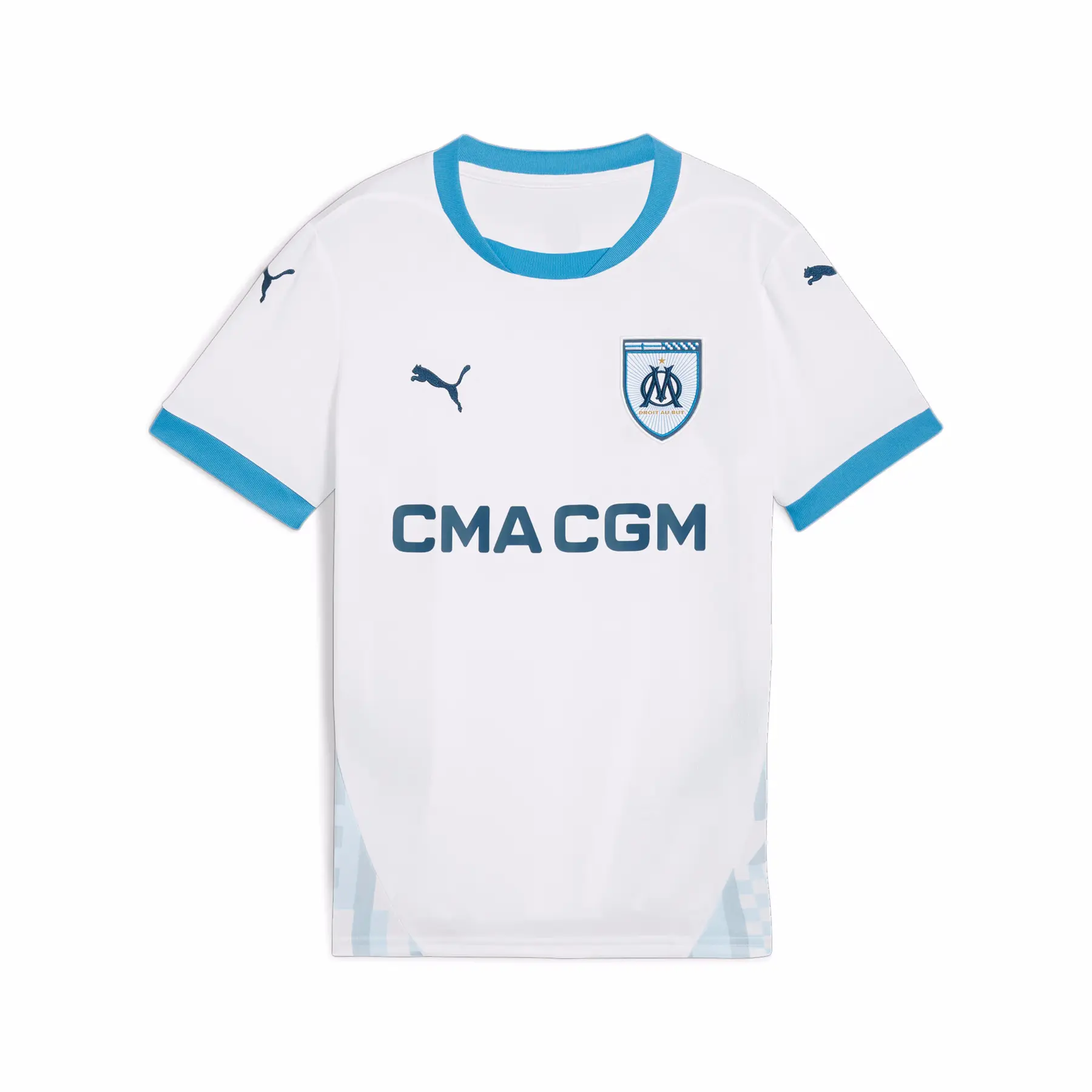 Bild von PUMA Olympique Marseille Heimtrikot 2024/25 Kinder 01 - PUMA white/bleu azur 128