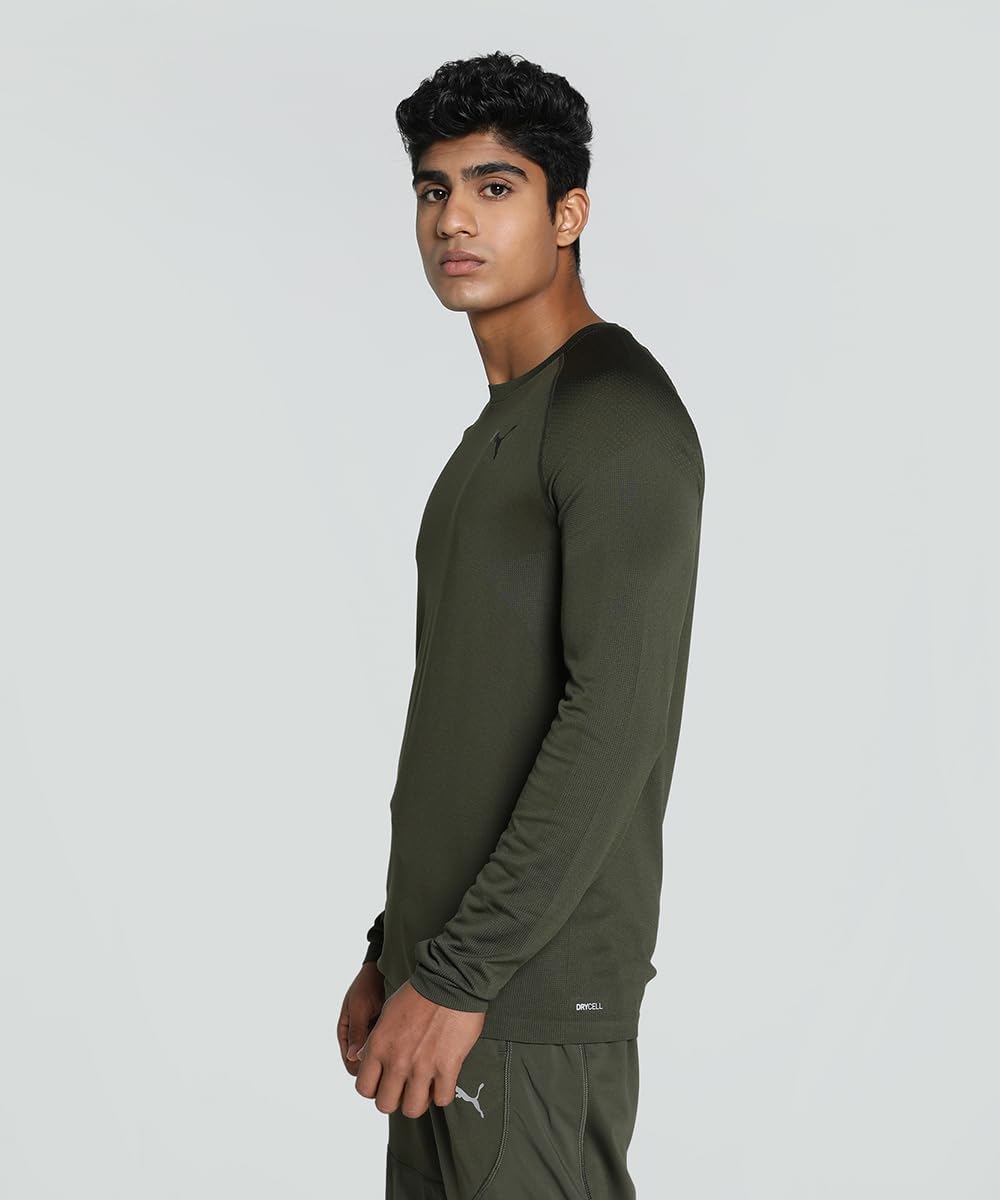 Bild von PUMA Formknit Seamless langarm Trainingsshirt Herren 81 - dark olive XL