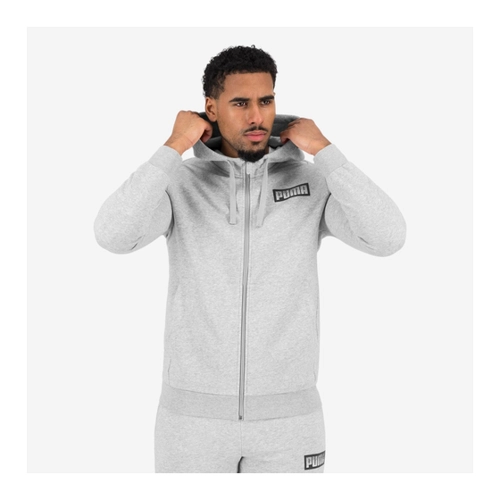 Bild von Puma Kapuzenjacke Herren - bedruckt grau