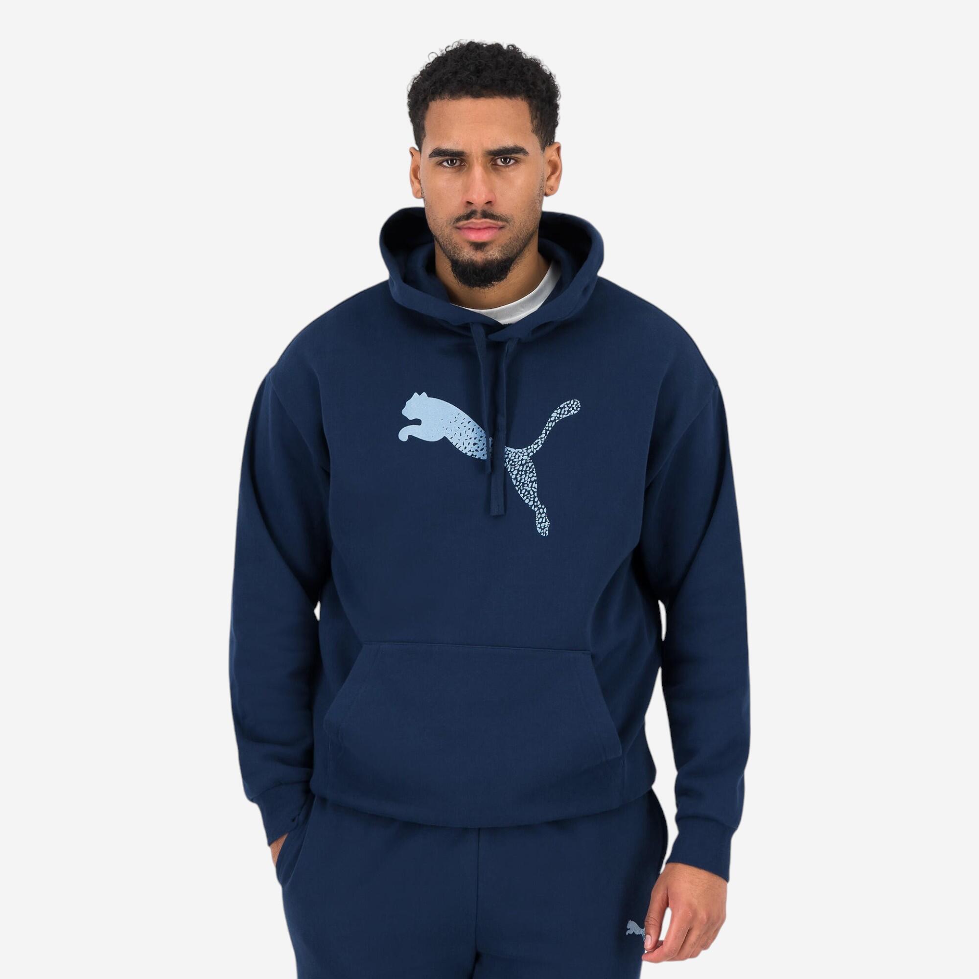 Bild von Puma Hoodie Herren Logo - dunkelblau