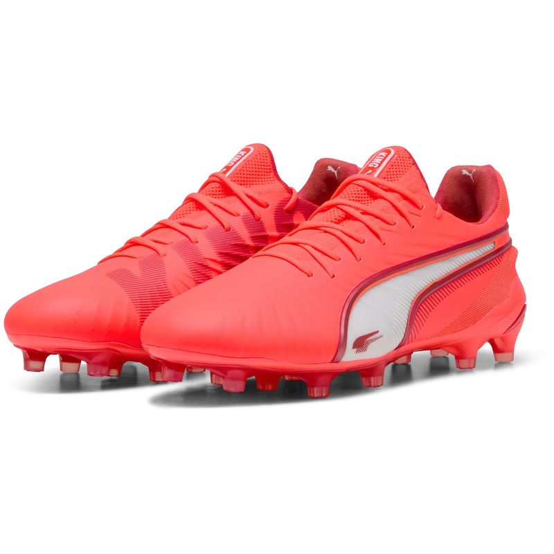 Bild von PUMA King Ultimate FG/AG Fußballschuhe 01 - glowing red/puma white/red fire 44