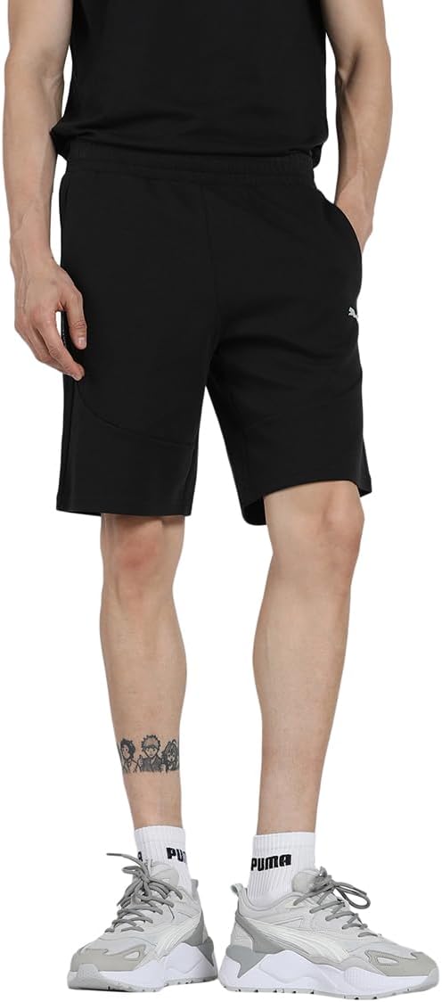 Bild von Puma Gestrickte Shorts Mit Normaler Passform – Über Knielang, Mittelgroß, Schlicht, Seitentasche - S