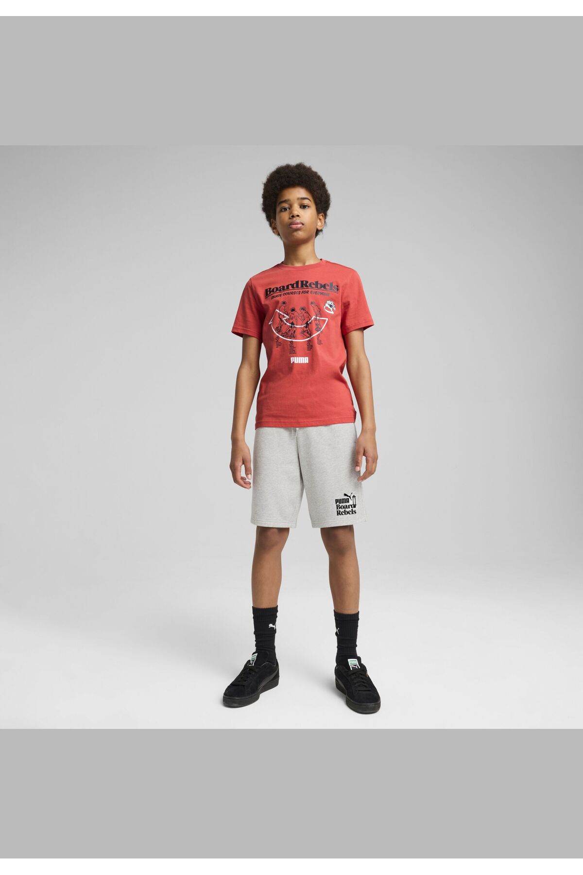 Bild von PUMA T-Shirt MID90S GRAPHIC TEE I B für Jugendliche, reguläre Passform, Kurzarm, mit Gummiprint