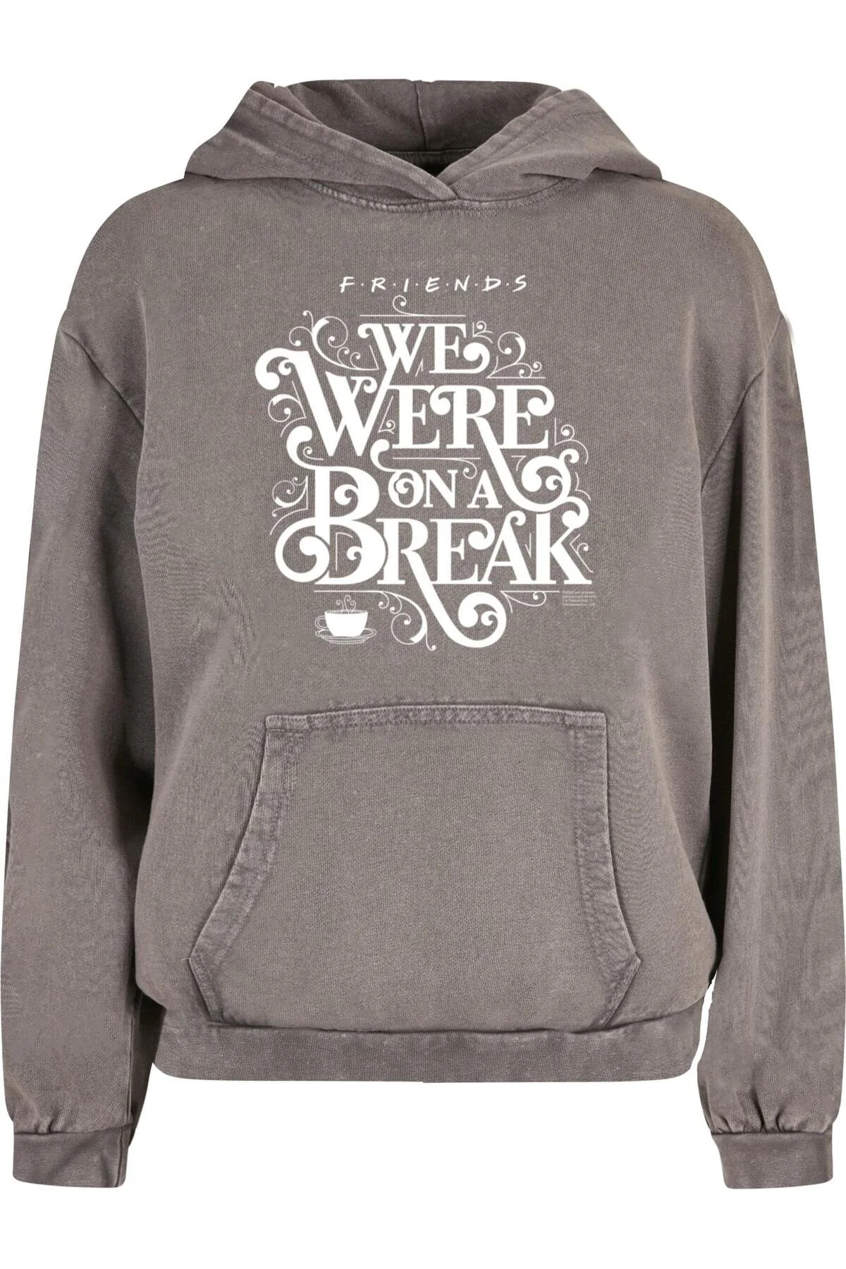 Bild von ABSOLUTE CULT Ladies Friends On A Break – Übergroßer Kapuzenpullover Mit Acid-waschung für Damen - XS