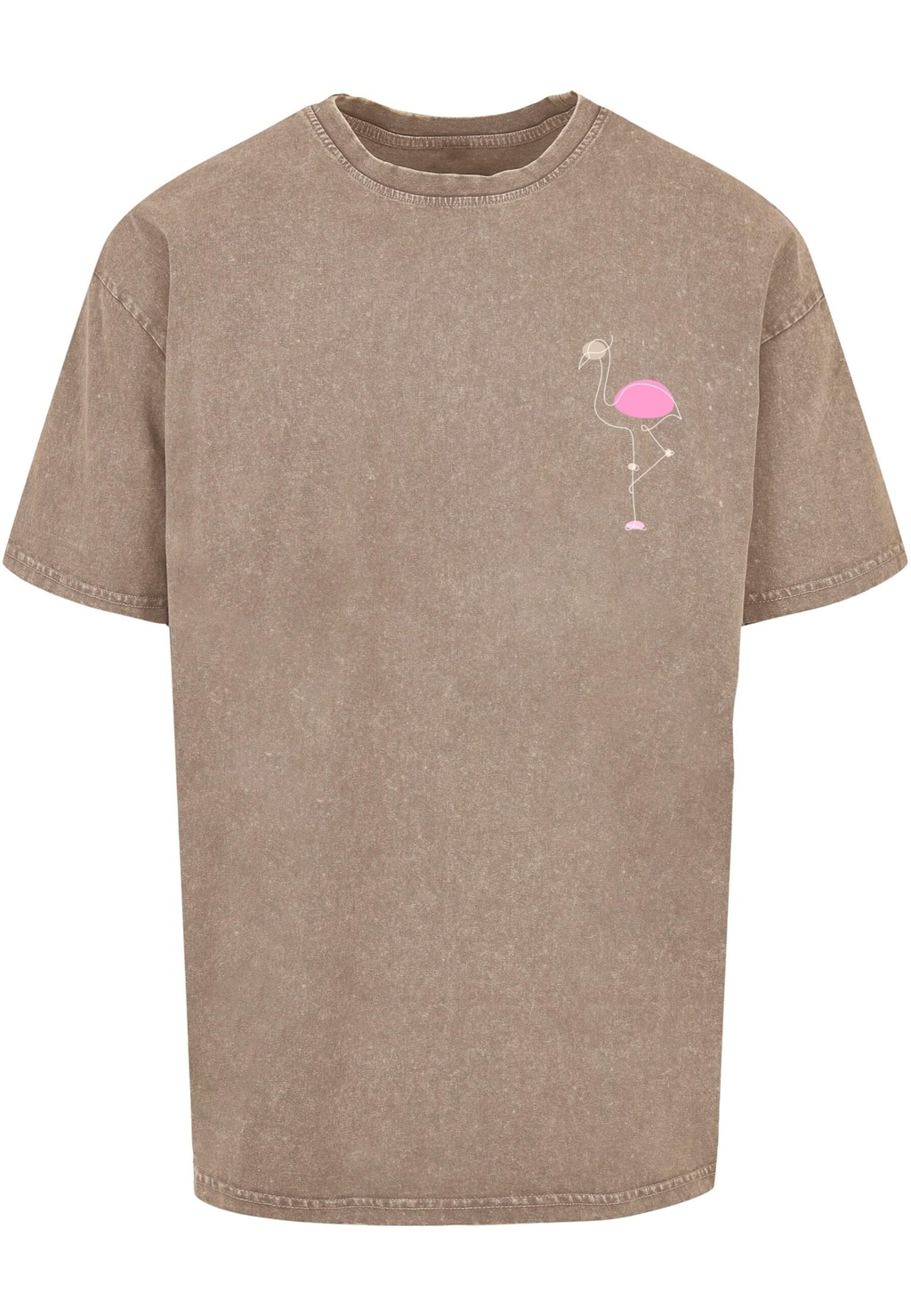Bild von Merchcode T-Shirt "Merchcode Herren Flamingo Acid Washed Heavy Oversized Tee"