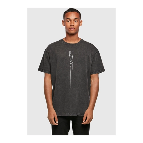 Bild von Merchcode Faith Acid Washed Oversized Tee für Herren