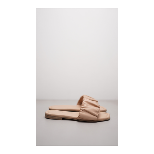 Bild von Pantolette HOLLY aus nudefarbenem Nappaleder