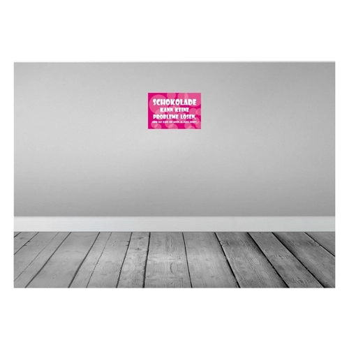 Bild von vianmo Blechschild - Schokolade kann keine Probleme