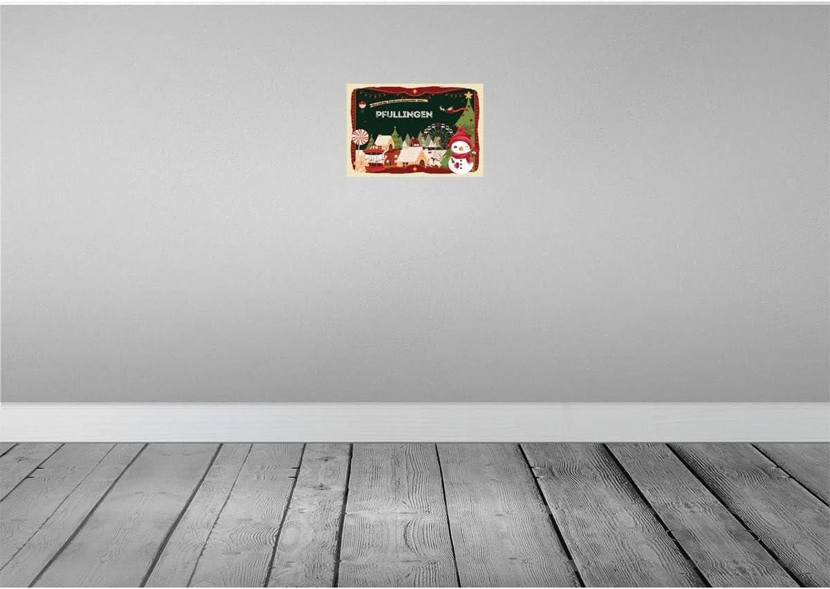 Bild von vianmo Holzschild 20x30 cm Weihnachten PFULLINGEN Deko Geschenk Holz Schild