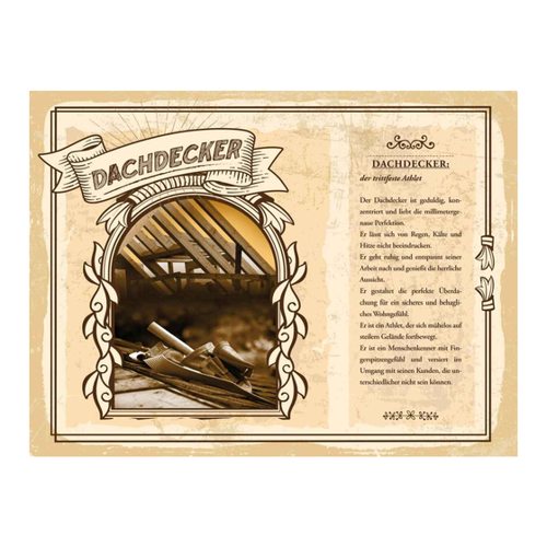 Bild von Holzschild Dachdecker - Ein witziger und praktischer Hingucker