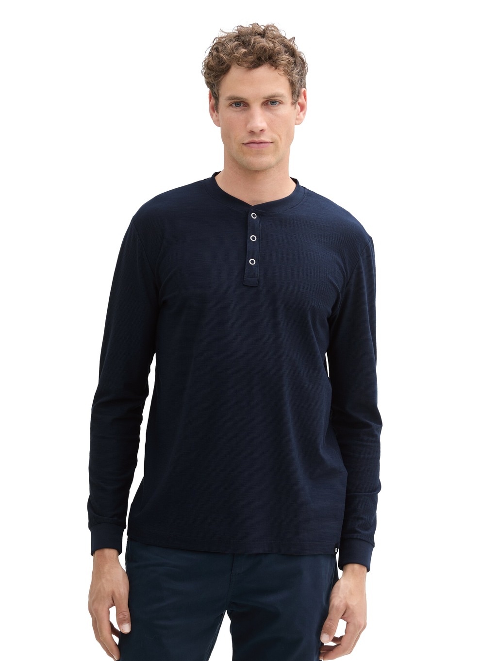 Bild von TOM TAILOR Denim Henleyshirt, mit Struktur