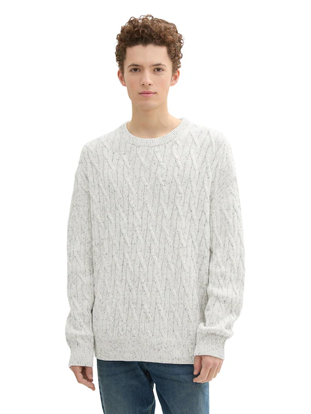 Bild von TOM TAILOR Denim Rundhalspullover, mit grober Strickstruktur