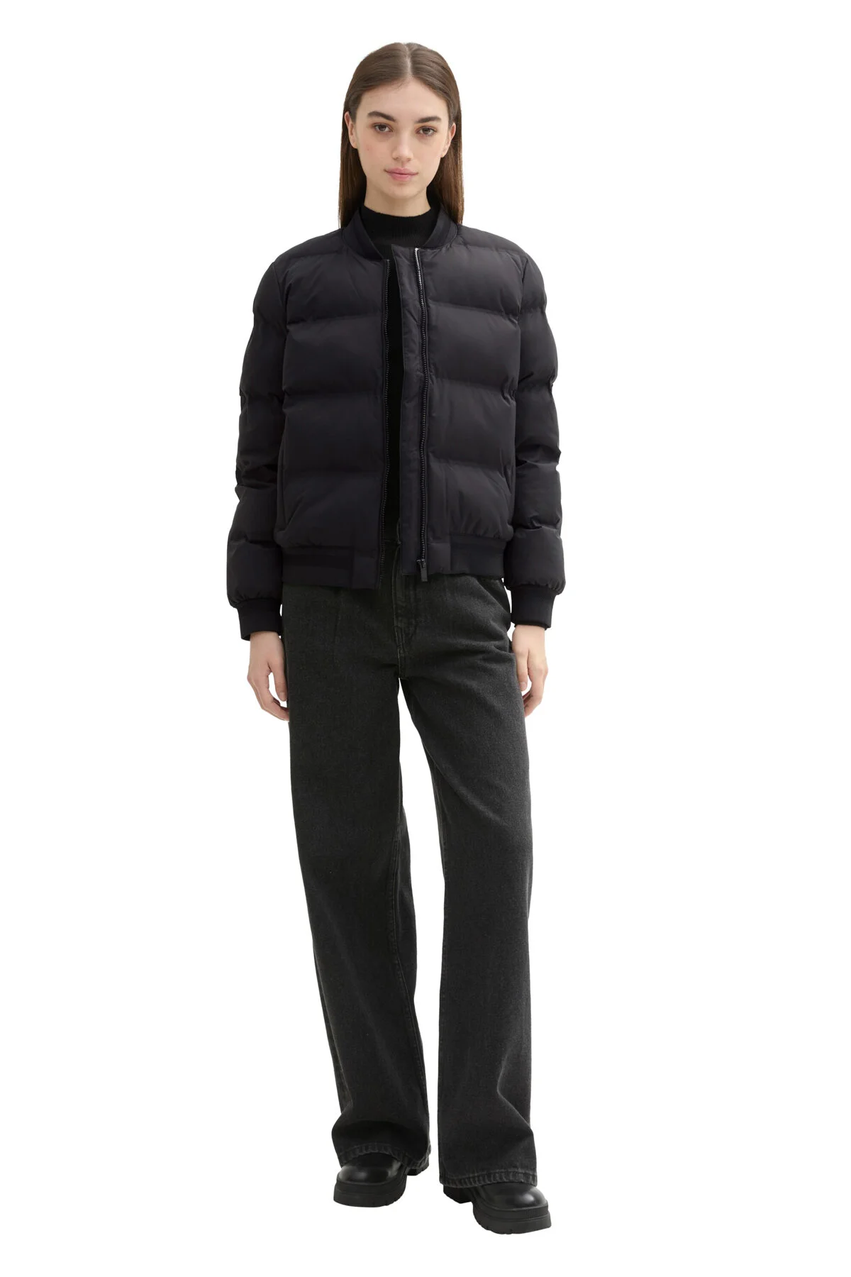 Bild von Tom Tailor Denim Pufferjacke Mit Bomberkragen für Damen - L