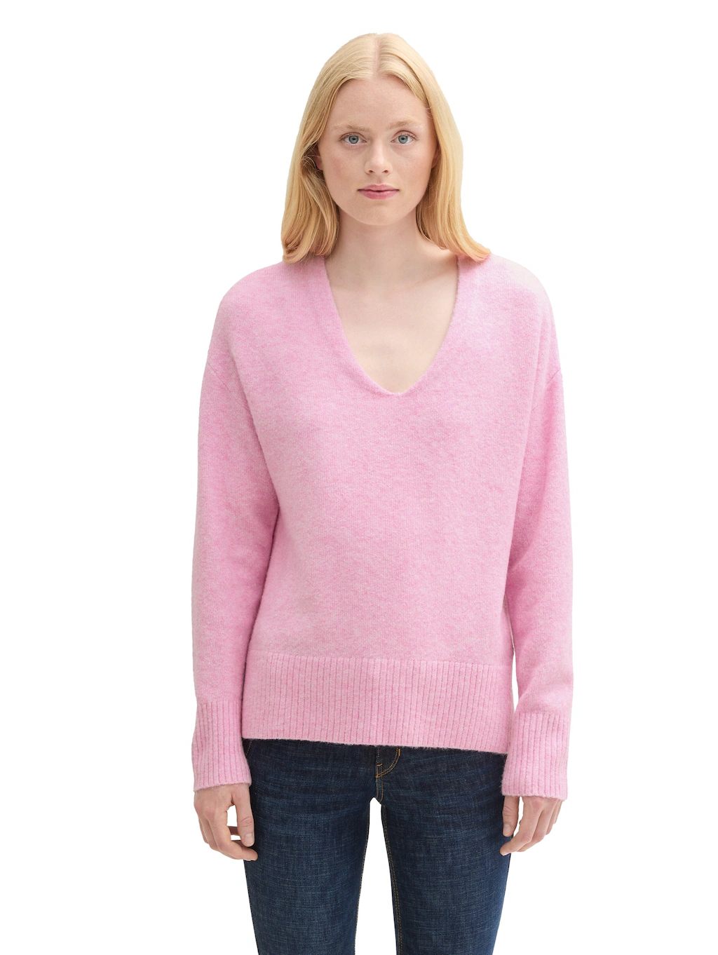 Bild von TOM TAILOR Denim Strickpullover, mit V-Ausschnitt