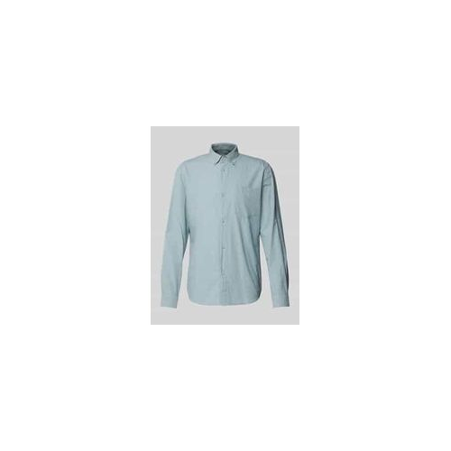 Bild von TOM TAILOR Denim Herren Hemd - Shaped Fit Freizeithemd mit feinem Strukturmuster