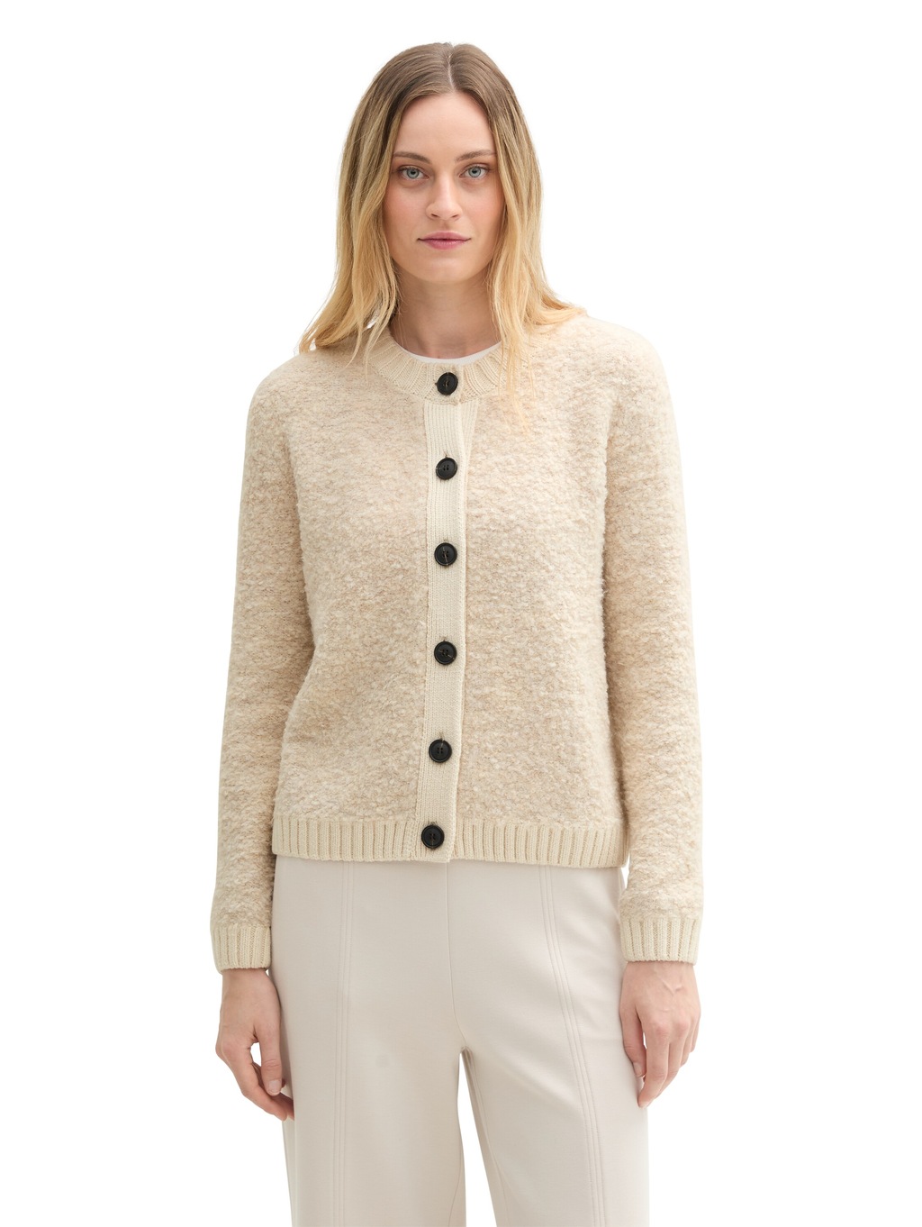 Bild von TOM TAILOR Cardigan Bouclé Cardigan mit Wollanteil