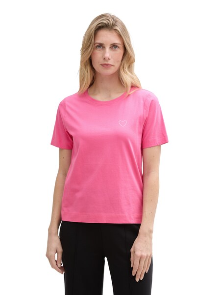 Bild von TOM TAILOR Rundhalsshirt, mit Herzmotiv als Frontprint