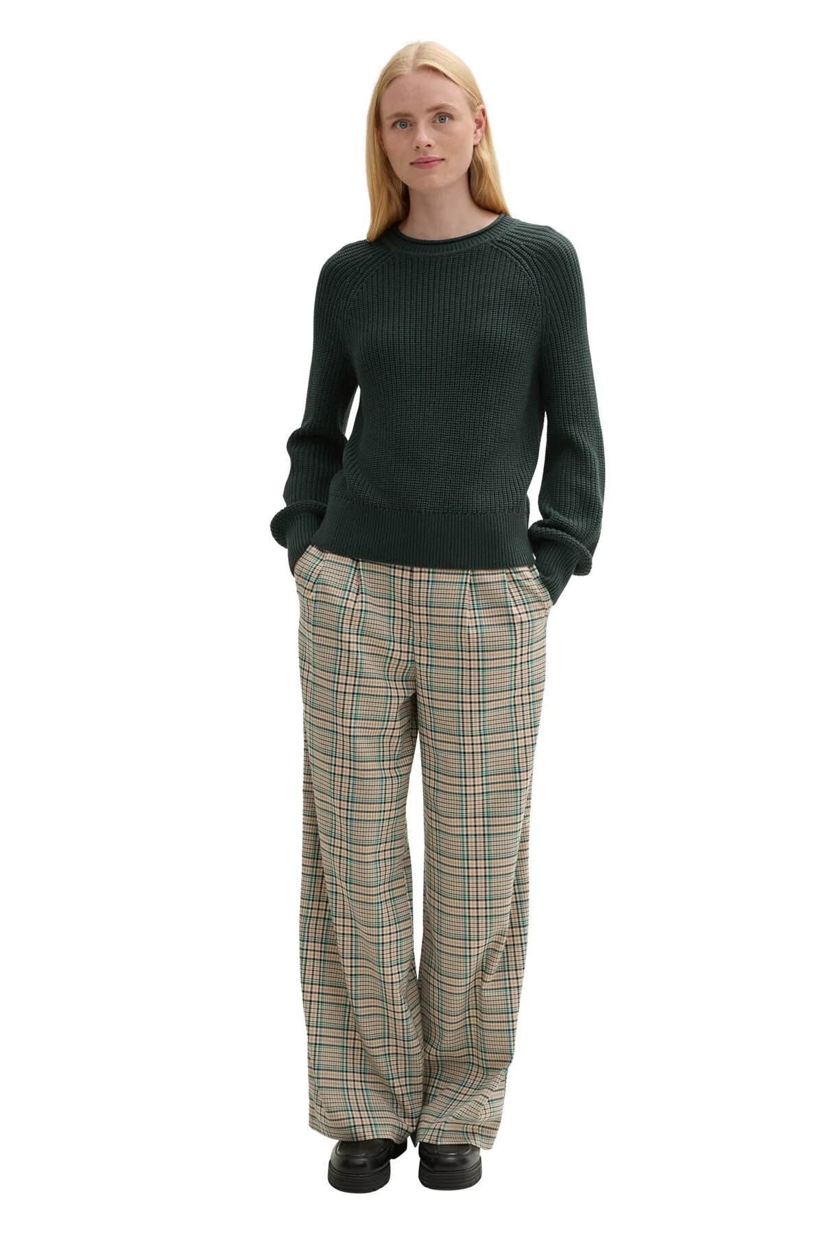 Bild von TOM TAILOR Denim Strickpullover Strickpullover mit leichten Ballonärmeln