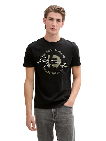 Bild von TOM TAILOR Denim T-Shirt, mit Frontprint