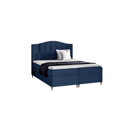 Bild von 99rooms Palmira Boxspringbett 140x200 cm – Modernes Schlafgefühl in Dunkelblau