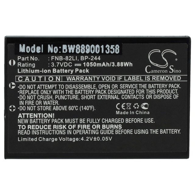 Bild von vhbw Ersatz für Yaesu FNB-82LI für Business & Industrie & Funk Funkgerät Akku Li-Ion 1050 mAh