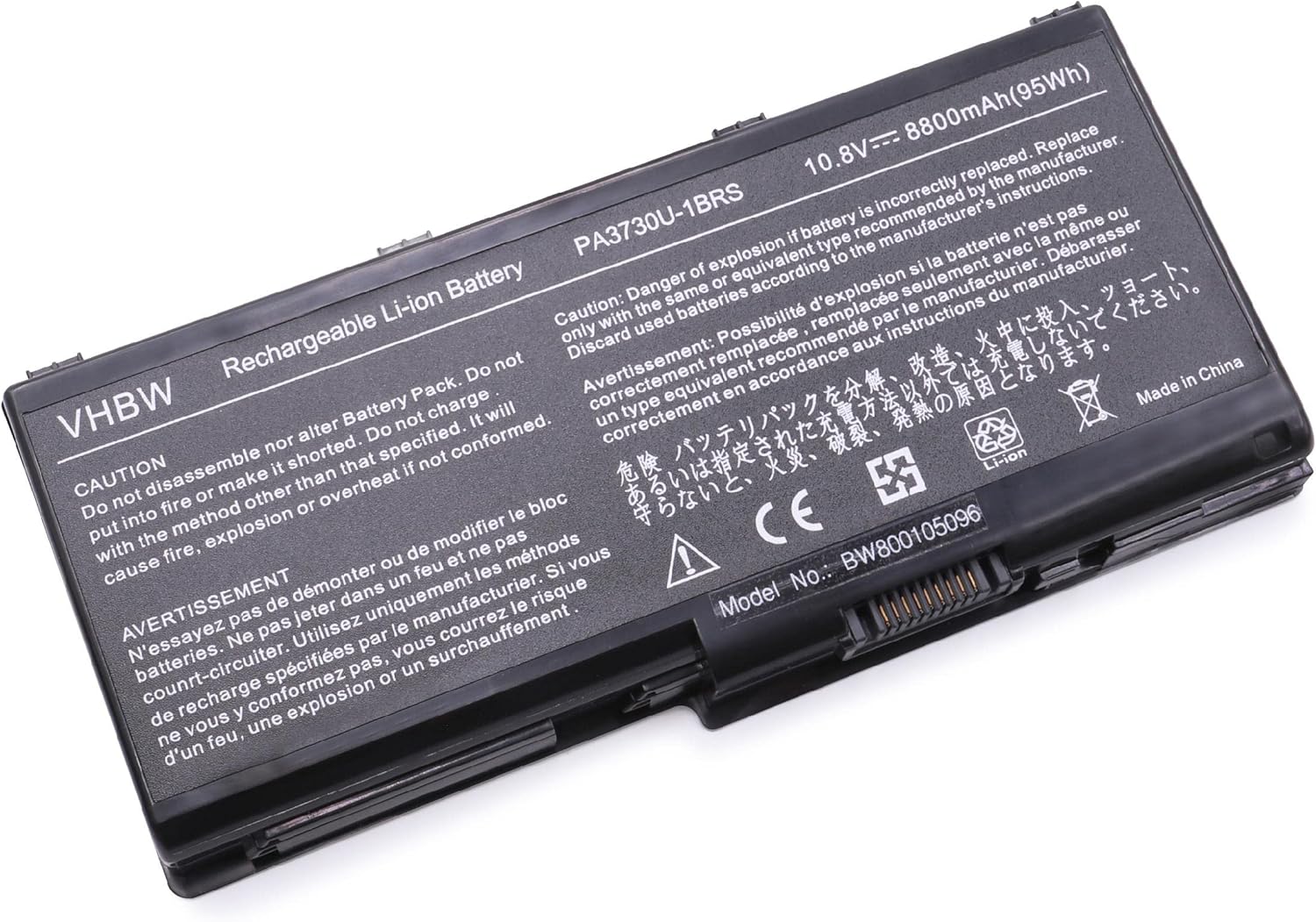 Bild von vhbw 1x Akku kompatibel mit Toshiba Qosmio X500-149, X500-14C, X500-140, X500-148, X500-13R Notebook (8800 mAh, 10,8 V, Li-Ion)