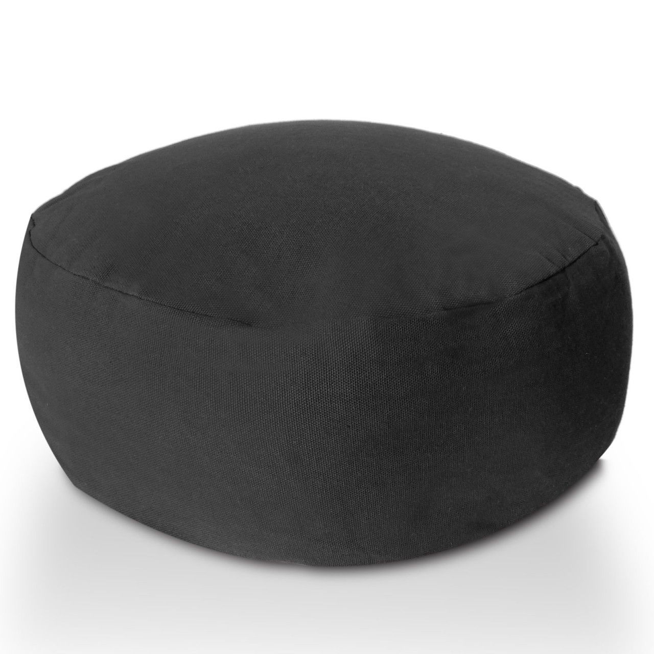 Bild von Yogakissen Meditationskissen Sitzkissen Bodenkissen Lotus rund H 14 x ø 31 cm Bezug waschbar anthrazit - shadow