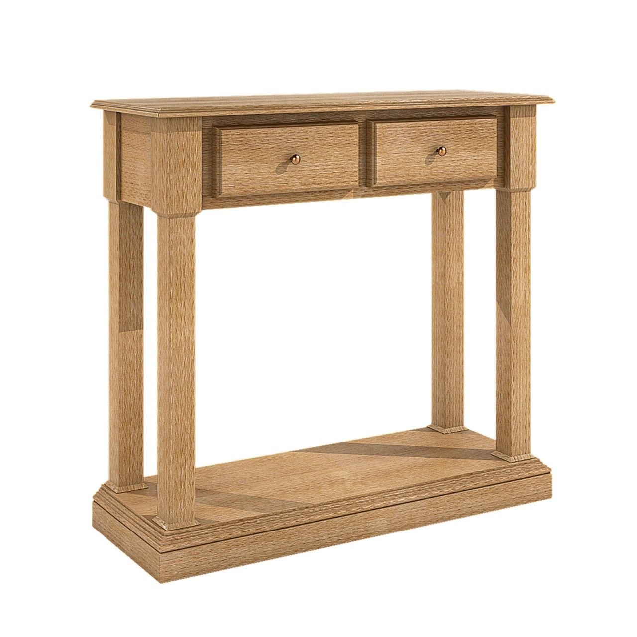 Bild von Wandkonsole Anrichte Duett Pinie massiv B 100 H 87 cm 2 Holzschübe Pinie massiv Pinie karamell