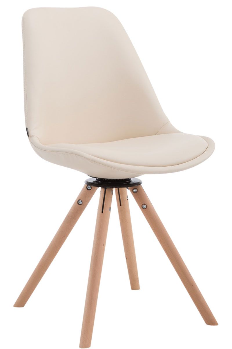Bild von Besucherstuhl Calais Drehbar Natura Rund creme