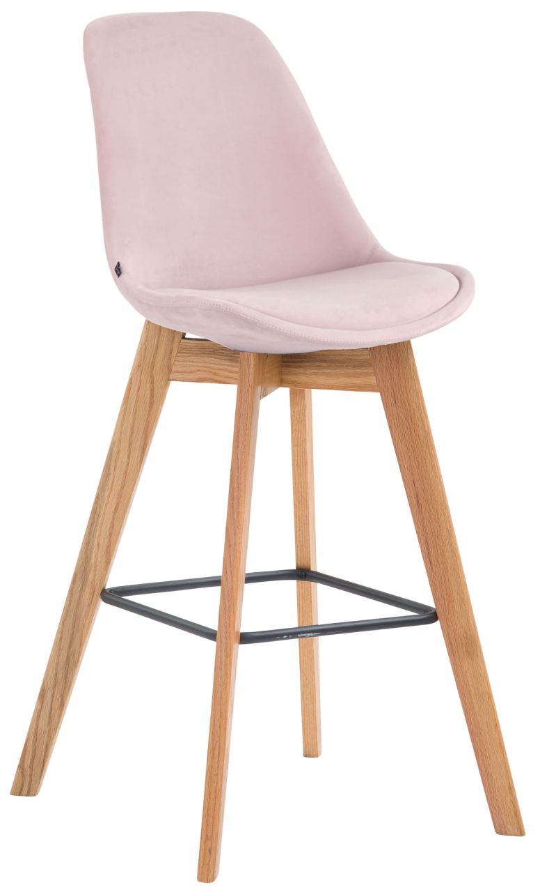 Bild von Barhocker Metz Samt natura pink