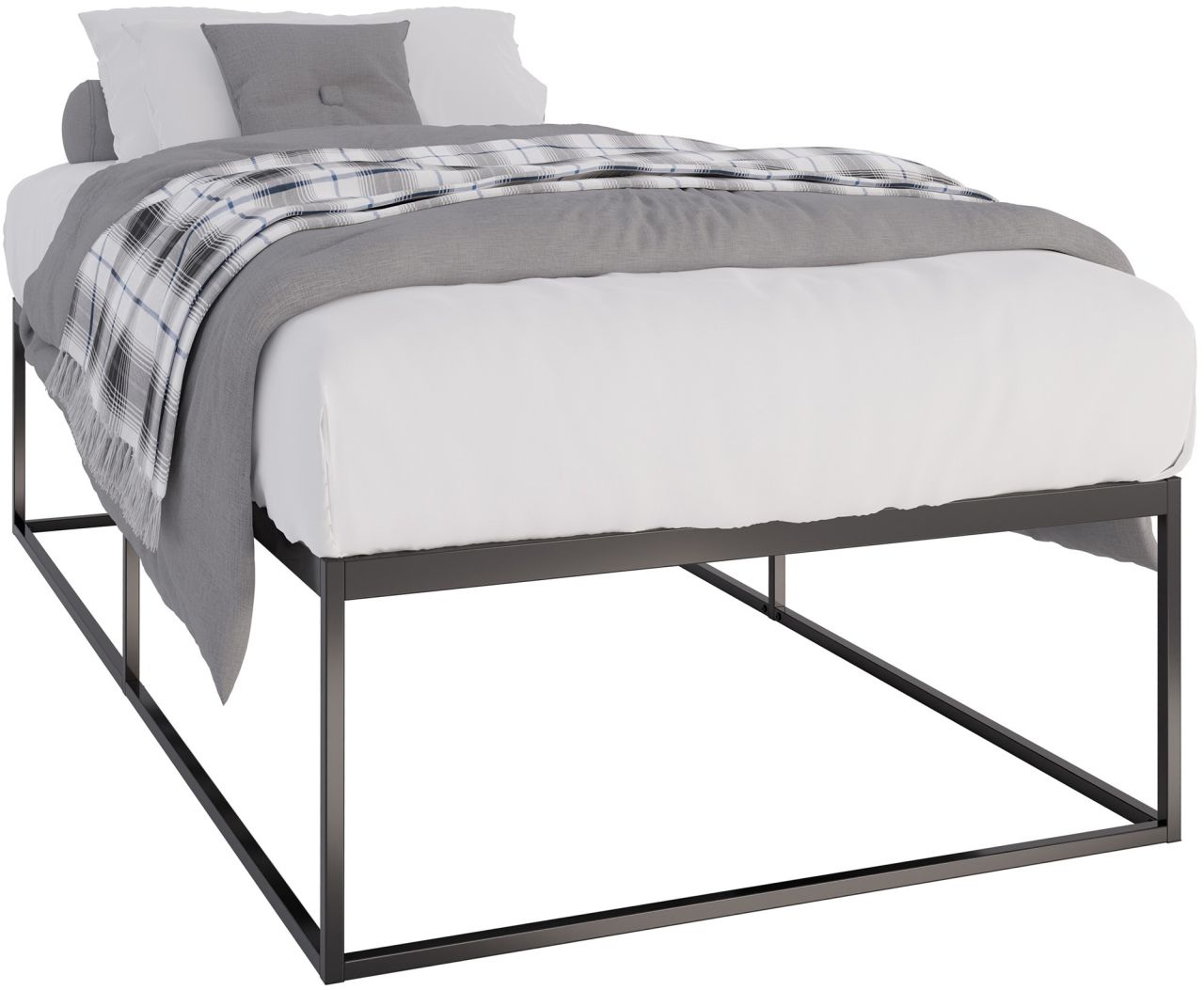 Bild von Metallbett Scala 200x100x46 cm schwarz