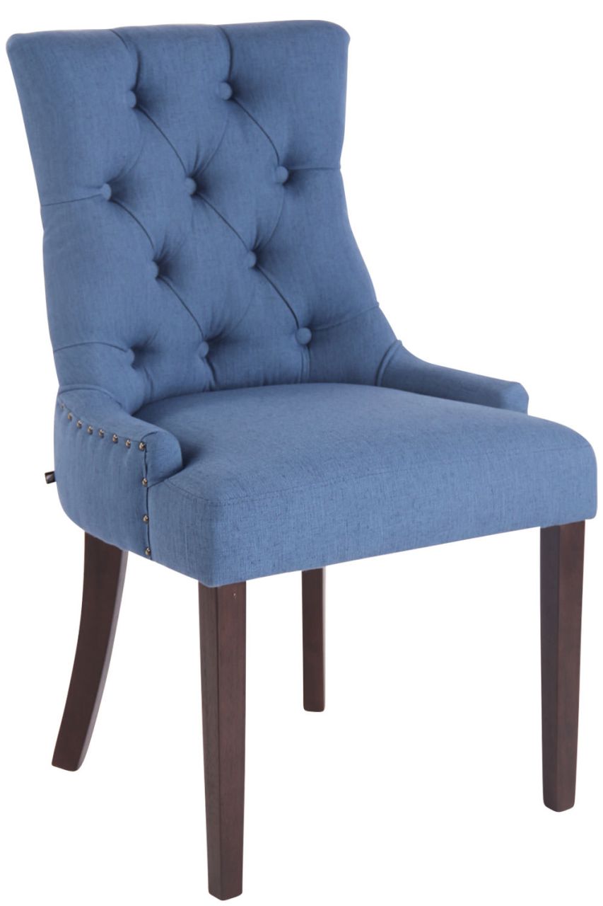 Bild von Esszimmerstuhl Aberdeen Stoff antik blau