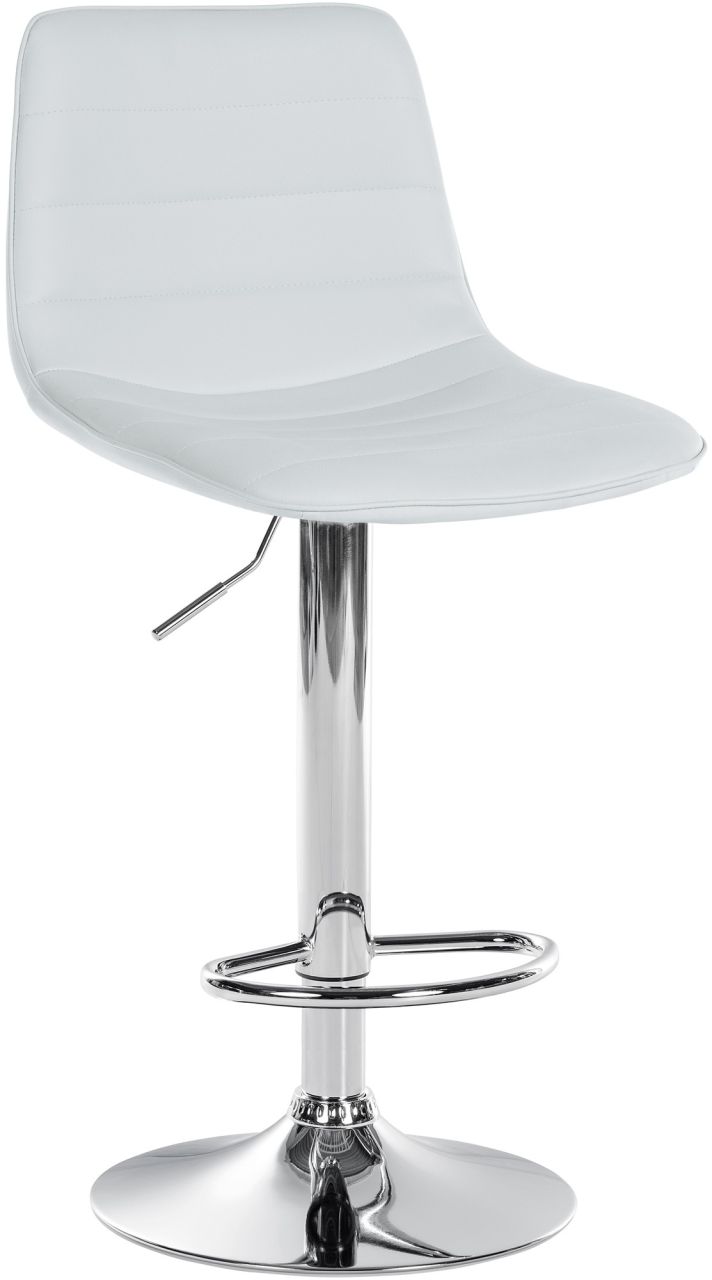 Bild von Barhocker Lex Kunstleder Chrom weiß