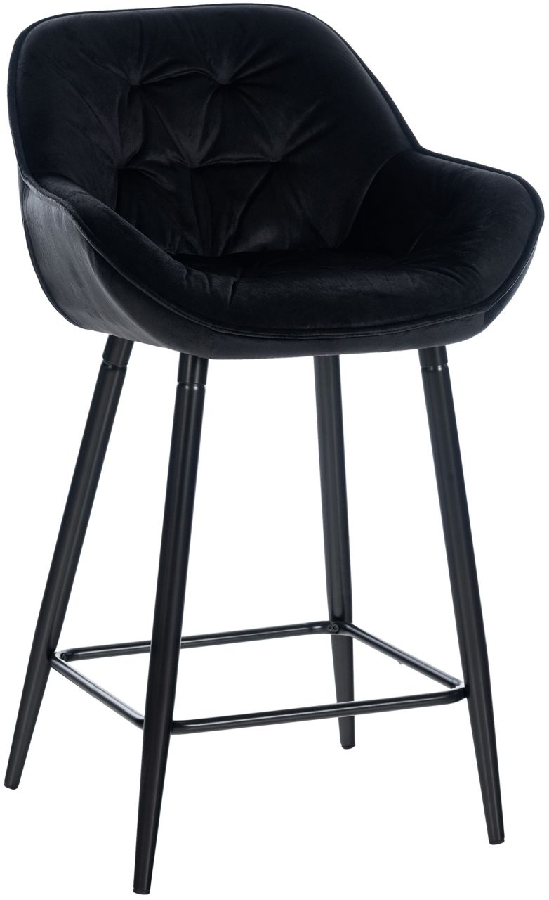 Bild von Barhocker Gibson 76 Samt schwarz