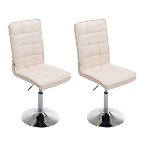 Bild von Bequeme und stilvolle Esszimmerstühle: Das 2er Set Peking V2 in Creme
