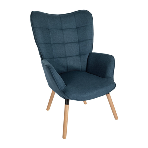 Bild von Sessel Garding Stoff blau von CLP – Eleganz und Komfort vereint